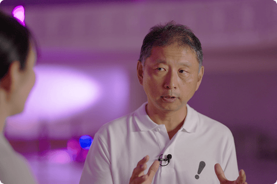 CTC DISCOVER 2025 隅谷様がインタビューを受ける様子